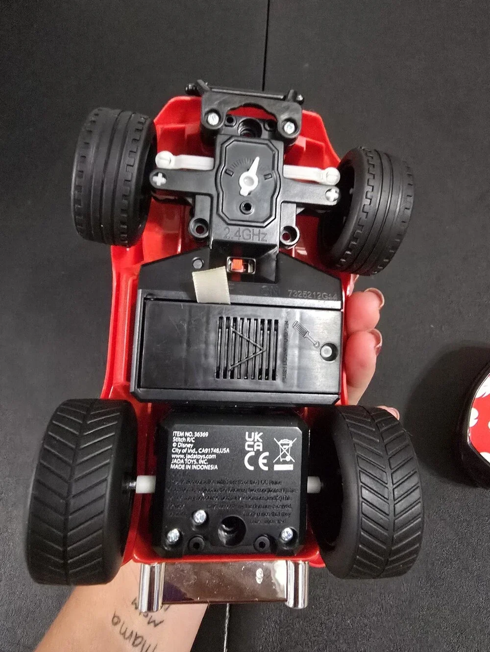 Disney Red and White Stitch Remote Control Dune Buggy